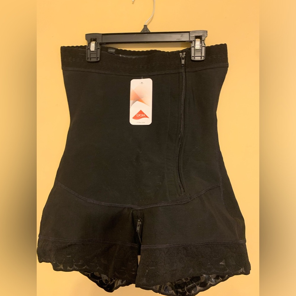 Colombian Fajas Strapless Side zipper (no straps) Black